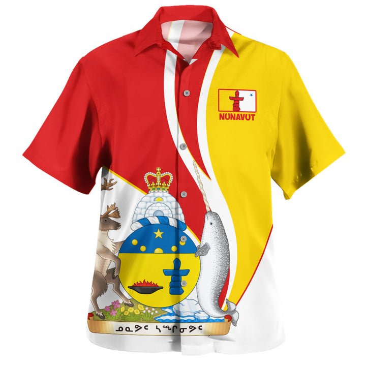 Nunavut Bowling Shirt Heritage Pride Of The North