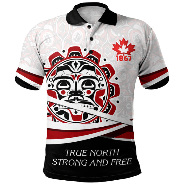 Canada Polo Shirt Canada Sun Spirit 1867 True North Heritage