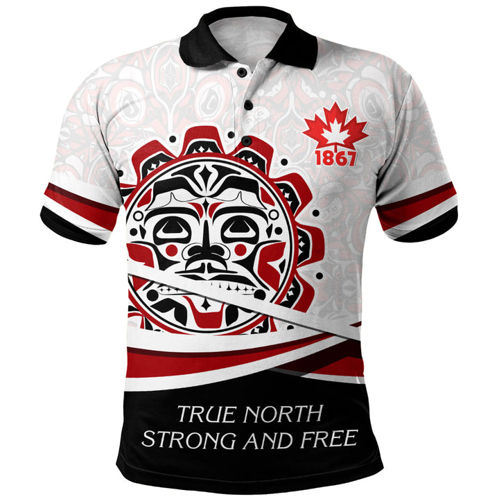 Canada Polo Shirt Canada Sun Spirit 1867 True North Heritage
