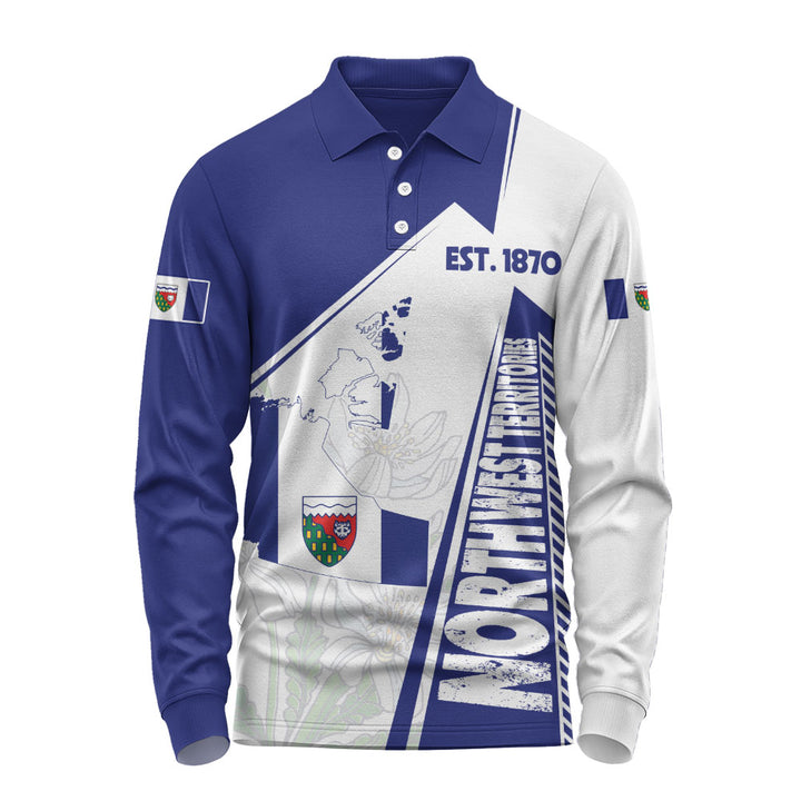 Northwest Territories Long Sleeve Polo Shirt United Provinces & Territories