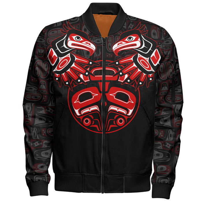 Canada Bomber Jacket Haida Twin Ravens