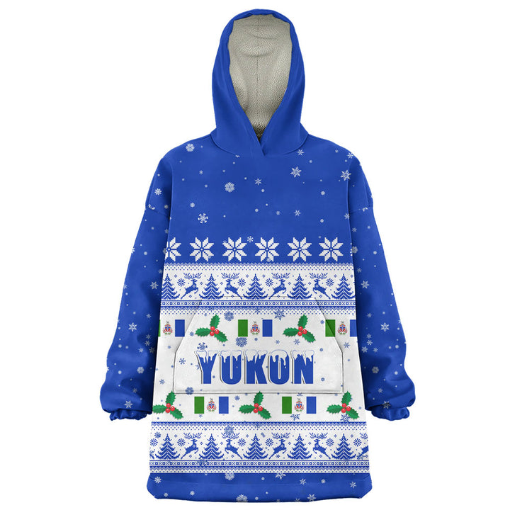 Yukon Snug Hoodie Christmas Knit Style Snowflake Reindeer