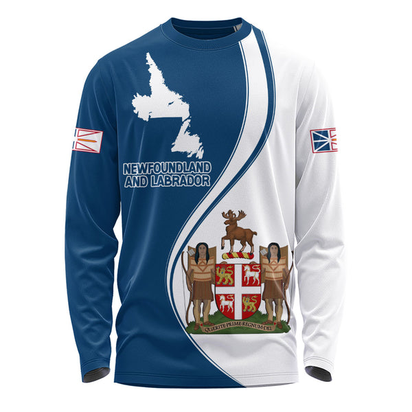 Newfoundland & Labrador Long Sleeve T-Shirt Canada Territories Pride