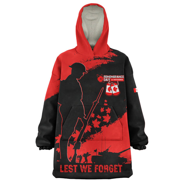 Canada Snug Hoodie Remembrance Day Maple Heroes Tribute