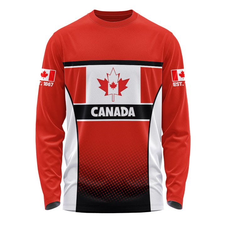 Canada Long Sleeve T-Shirt Canadian Flag Heritage