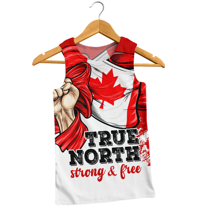 Canada Tank Top True North Strong Free Canada Flag Power