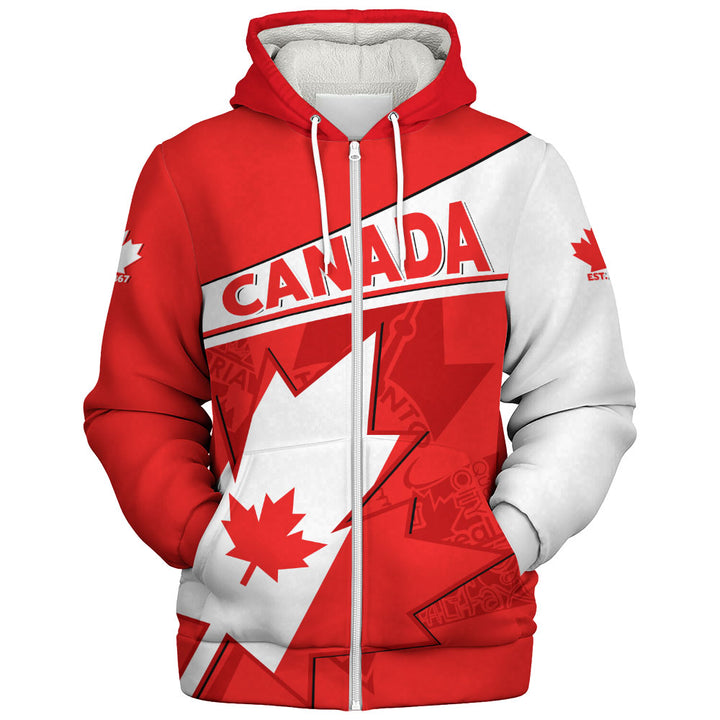 Canada Sherpa Hoodie Maple Pride Bold Edition