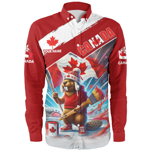 Canada Long Sleeve Shirt Canada Day Beaver Pride Edition