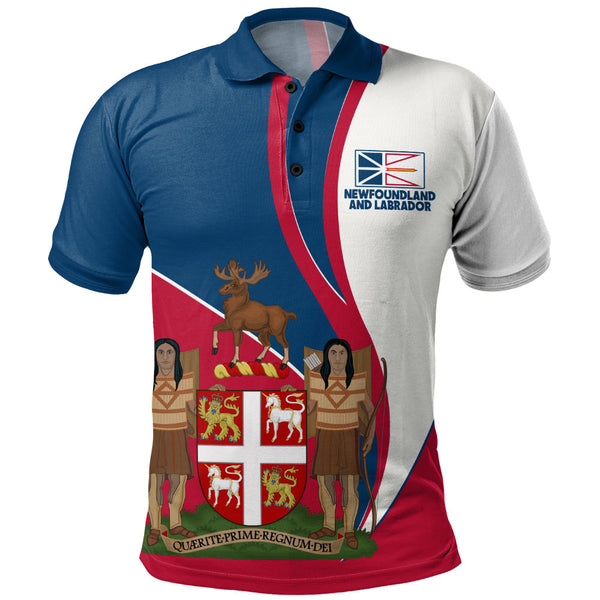 Newfoundland & Labrador Polo Shirt Heritage Pride Of The North
