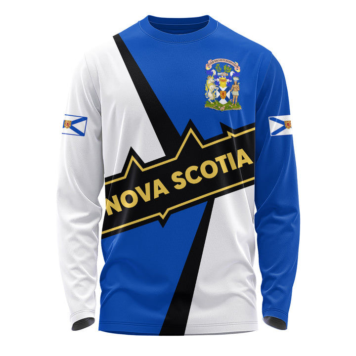 Nova Scotia Long Sleeve T-Shirt Loyal True North Provincial Style