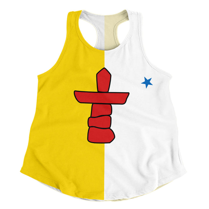 Nunavut Women Tank Flag Minimalist Pride Style