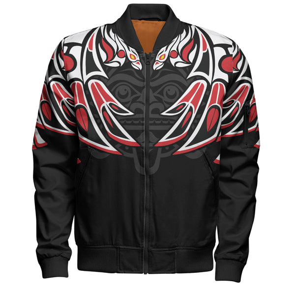 Canada Bomber Jacket Tribal Guardian Spirit Haida Style