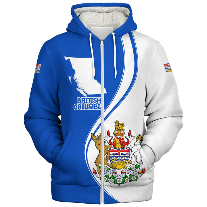 British Columbia Sherpa Hoodie Canada Territories Pride
