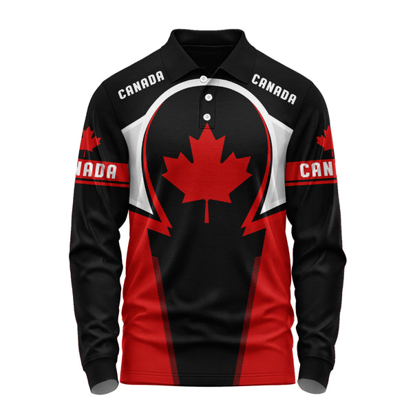 Canada Long Sleeve Polo Shirt True North Prime Canada Edition