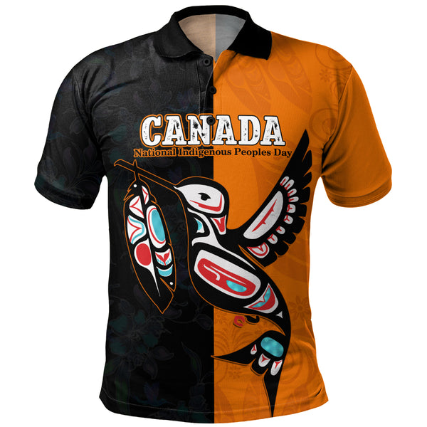 Canada Polo Shirt Spirit Bird National Day Tribute