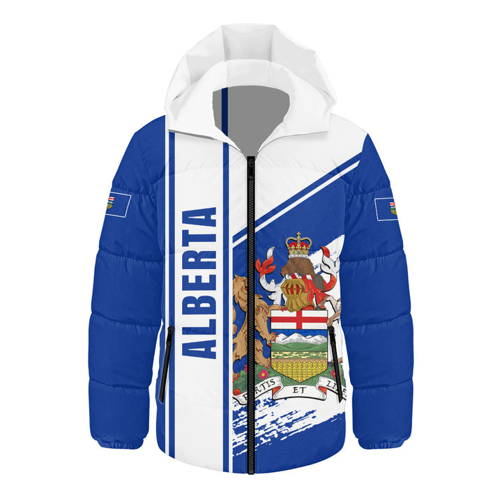 Alberta Hooded Padded Jacket Heritage Strength Crest