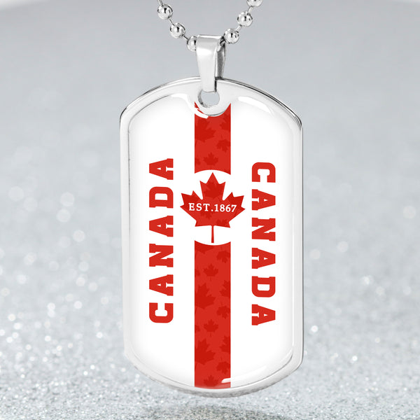 Canada Dog Tag Canada Maple Pride 1867