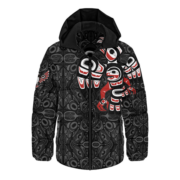 Canada Hooded Padded Jacket Echoes Of The Raven Claw