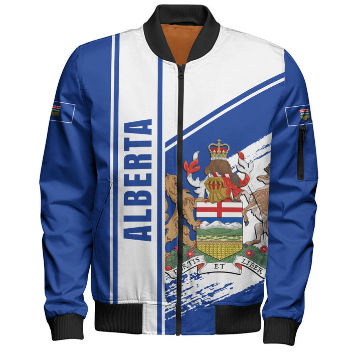 Alberta Bomber Jacket Heritage Strength Crest