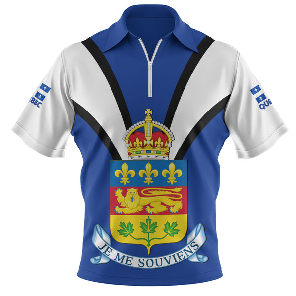 Quebec Zip Polo Shirt Proud Provinces Collection