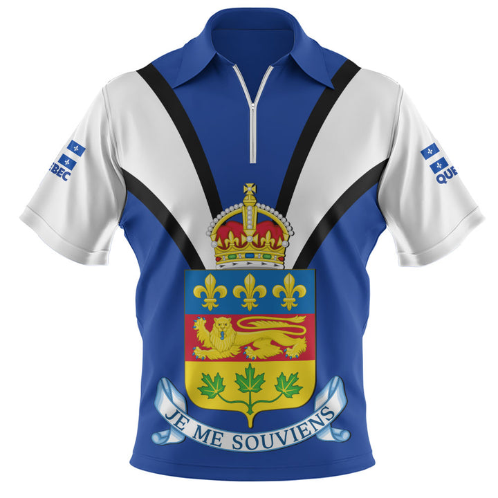 Quebec Zip Polo Shirt Proud Provinces Collection