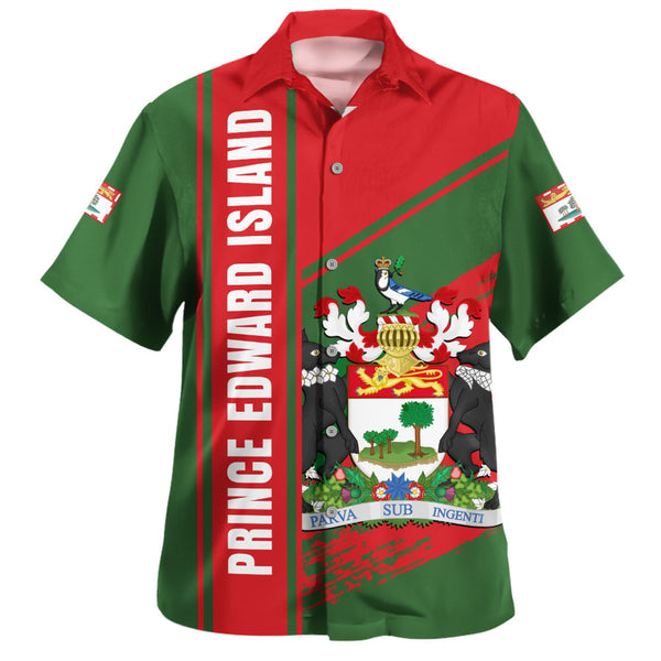 Prince Edward Island Bowling Shirt Heritage Strength Crest