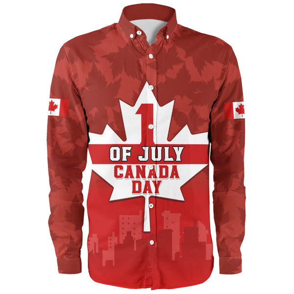Canada Long Sleeve Shirt Red Maple 1st July National Celebration
