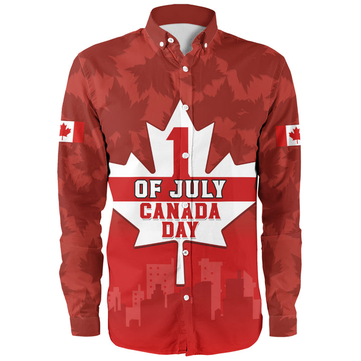 Canada Long Sleeve Shirt Red Maple 1st July National Celebration
