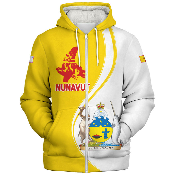 Nunavut Sherpa Hoodie Canada Territories Pride