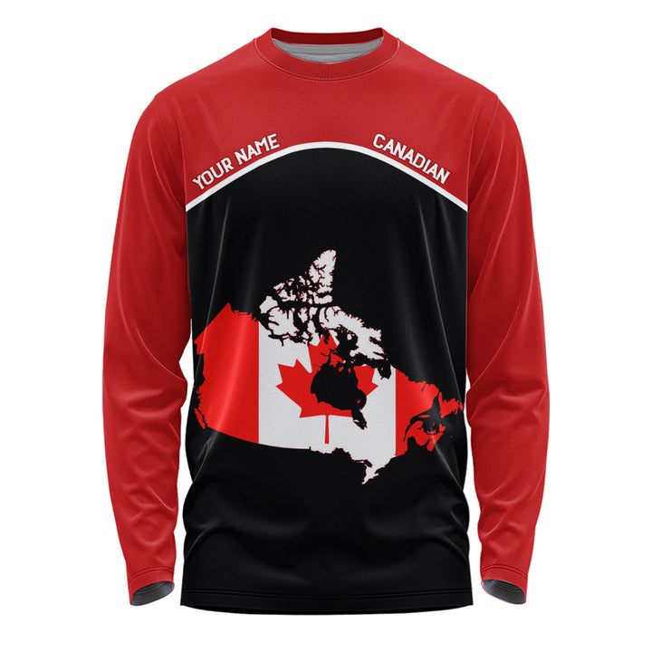 Canada Long Sleeve T-Shirt Red North Classic Canadian Heritage Wear