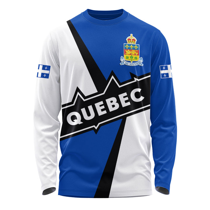 Quebec Long Sleeve T-Shirt Loyal True North Provincial Style