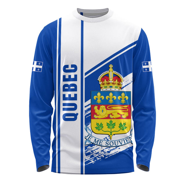Quebec Long Sleeve T-Shirt Heritage Strength Crest