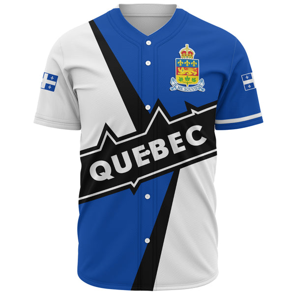 Quebec Baseball Shirt Loyal True North Provincial Style