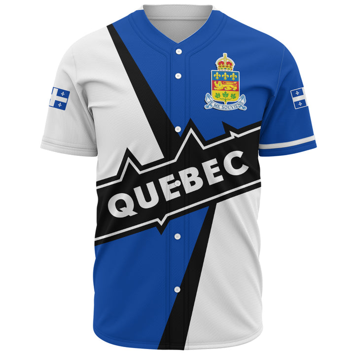 Quebec Baseball Shirt Loyal True North Provincial Style