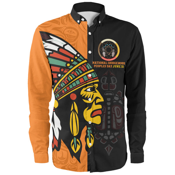 Canada Long Sleeve Shirt Indigenous Honor June 21 Edition