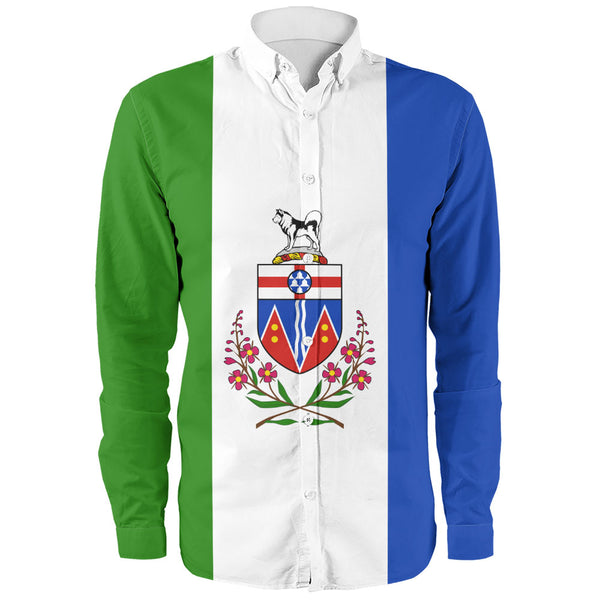 Yukon Long Sleeve Shirt Flag Minimalist Pride Style