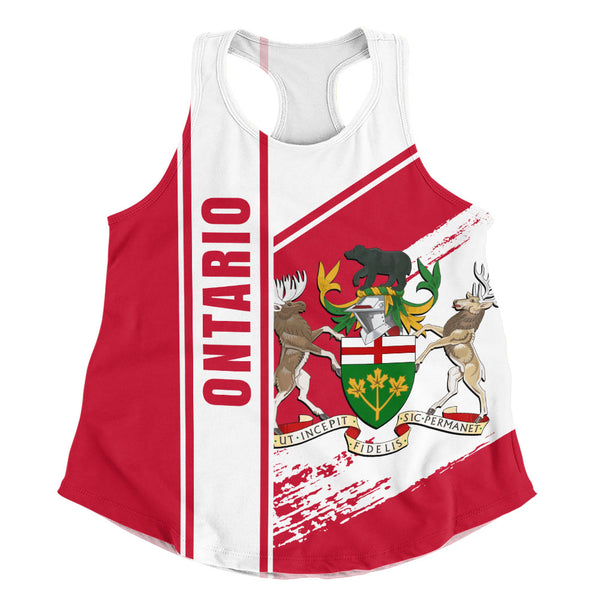 Ontario Women Tank Heritage Strength Crest