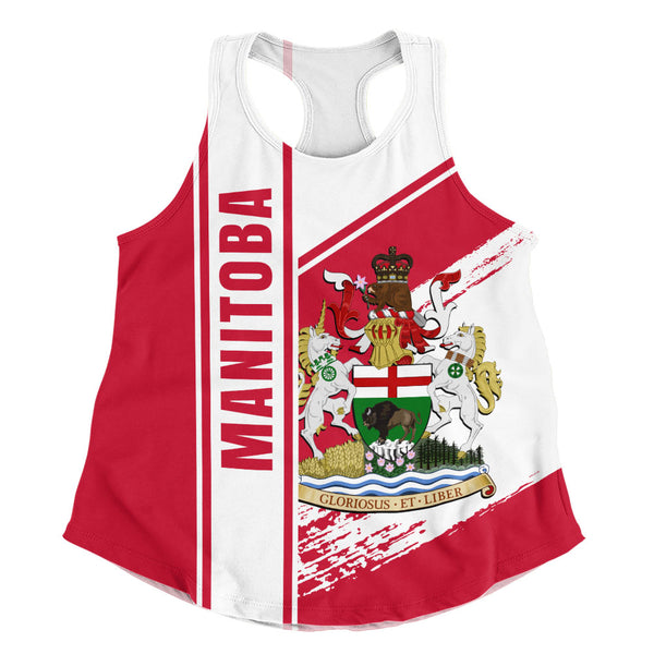 Manitoba Women Tank Heritage Strength Crest