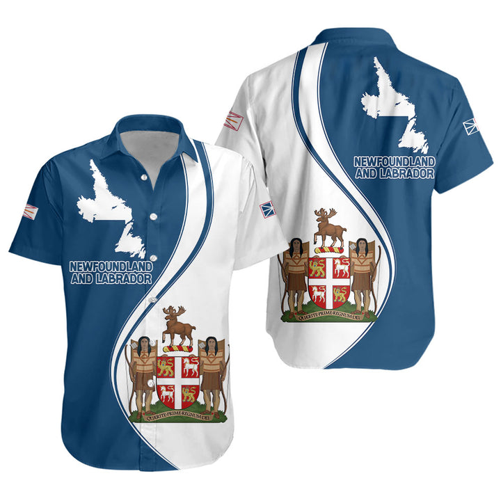 Newfoundland & Labrador Short Sleeve Shirt Canada Territories Pride