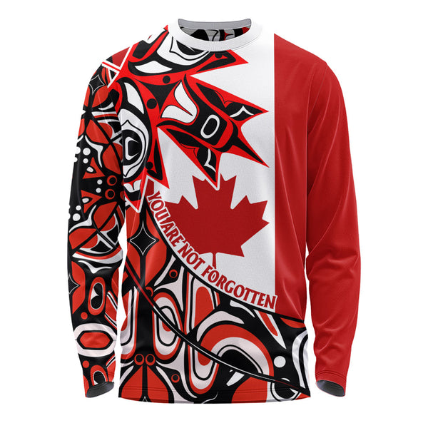 Canada Long Sleeve T-Shirt Maple Remembrance Indigenous Pride