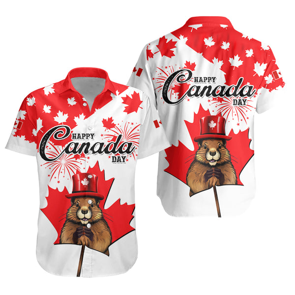 Canada Short Sleeve Shirt Beaver Bash Canada Day Special
