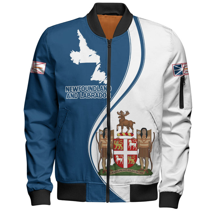 Newfoundland & Labrador Bomber Jacket Canada Territories Pride