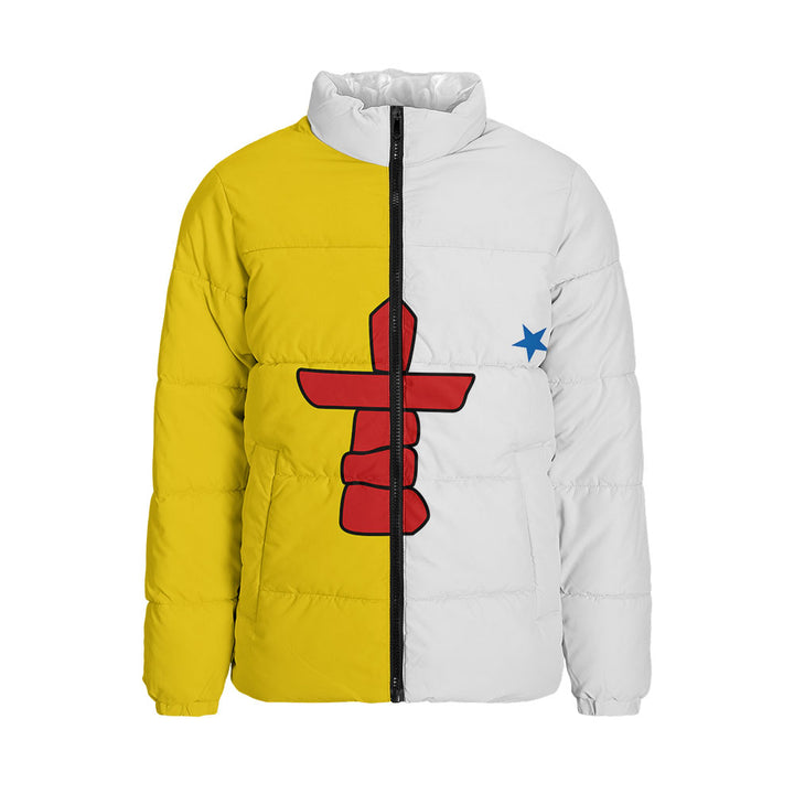 Nunavut Padded Jacket Flag Minimalist Pride Style