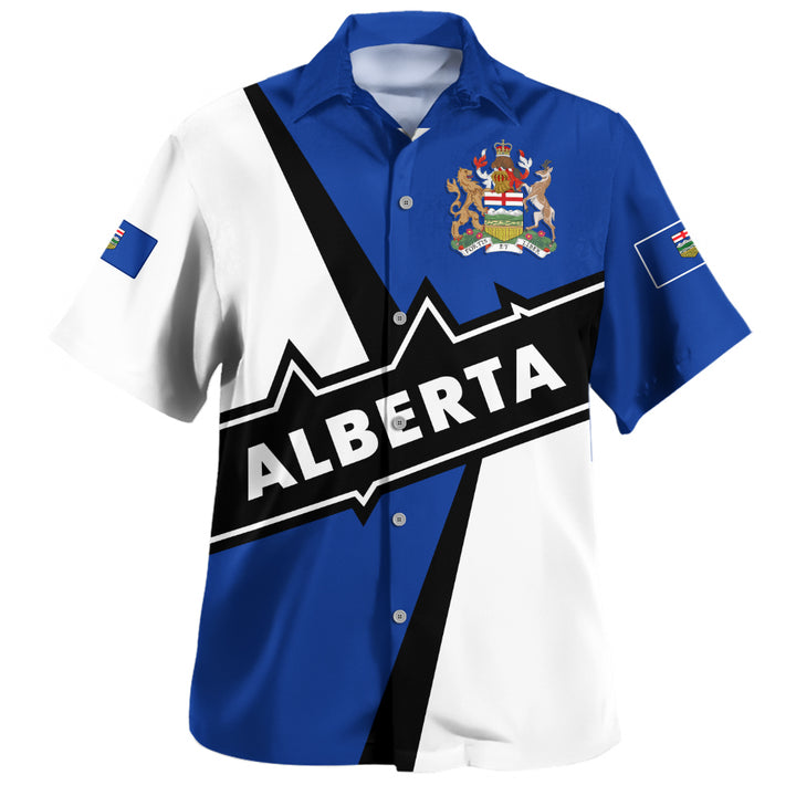 Alberta Bowling Shirt Loyal True North Provincial Style