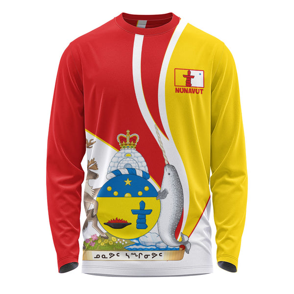 Nunavut Long Sleeve T-Shirt Heritage Pride Of The North