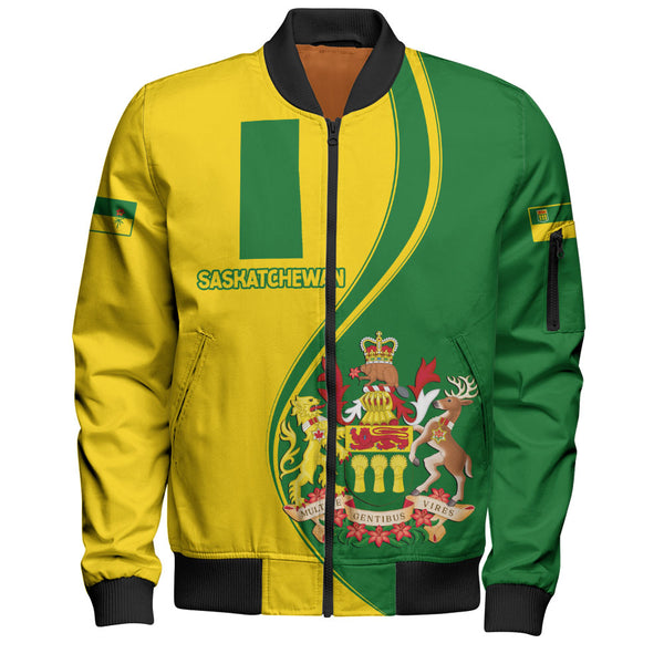 Saskatchewan Bomber Jacket Canada Territories Pride