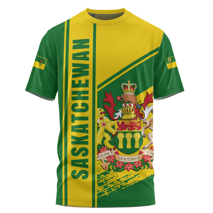 Saskatchewan T-Shirt Heritage Strength Crest