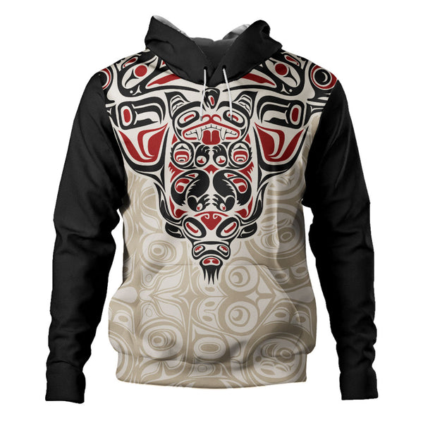 Canada Hoodie Haida Thunderbird Tribal Spirit Design
