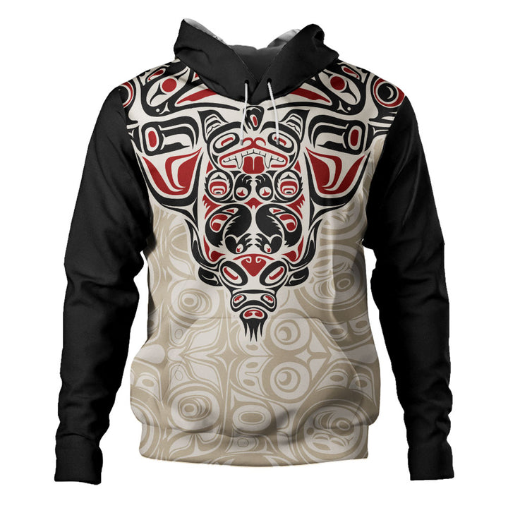 Canada Hoodie Haida Thunderbird Tribal Spirit Design