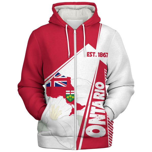 Ontario Sherpa Hoodie United Provinces & Territories